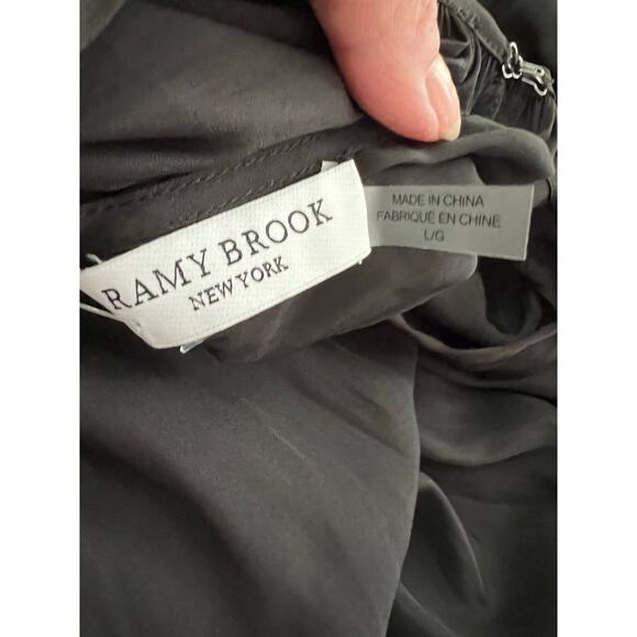 Ramy Brook Black Halter Sundress with Flutter Sleeves - Picture 8 of 9